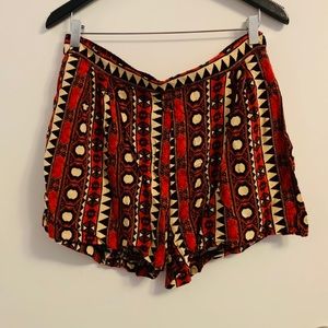 H&M multi-color printed shorts